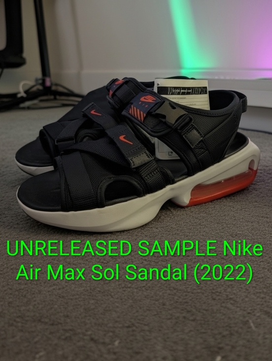 SAMPLE Nike Air Max Sol Sandal UNREALEASED M9/W10.5 NWT